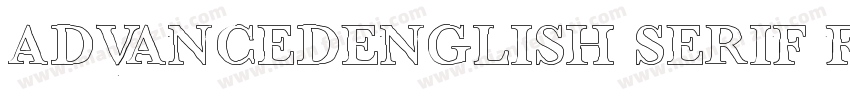 ADVANCEDENGLISH SERIF FONT字体转换